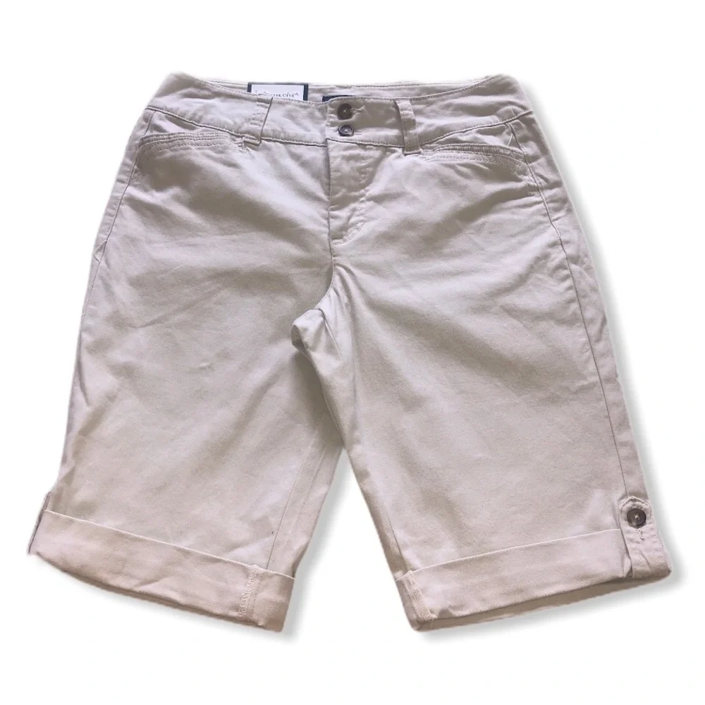 Charter Club Tummy Control Chino Shorts - Picture 4 of 8
